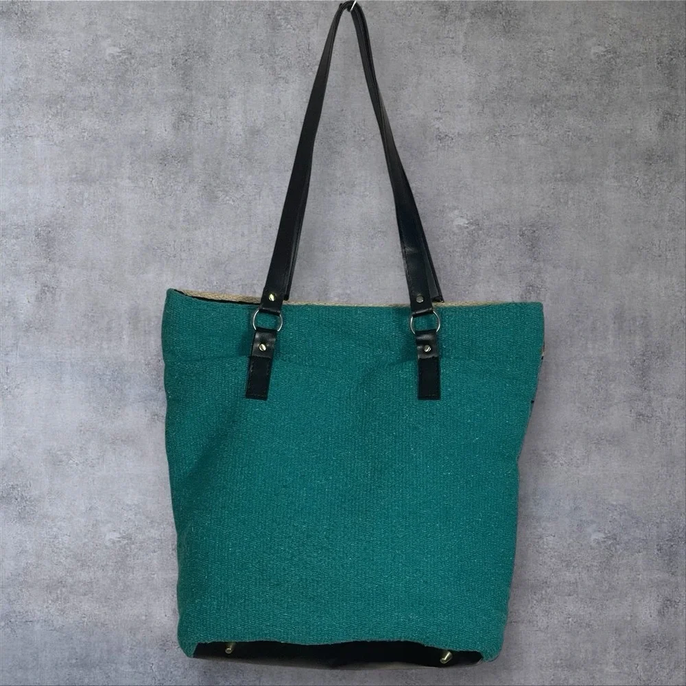 El Paso Saddle Blanket Company Tote Purse Southwestern Aztec Native Cotton‎ Boho